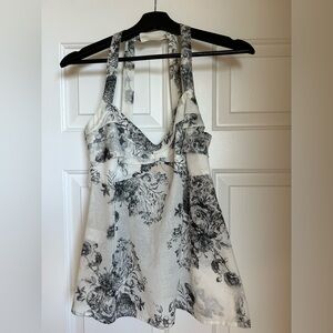 Cynthia Steffe Size 8 Floral Cotton Top